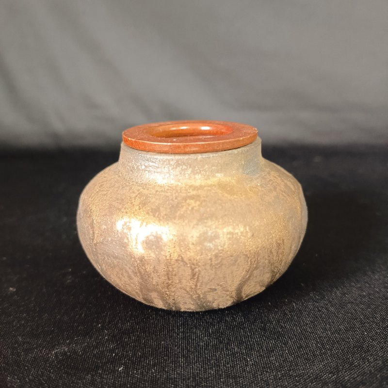 茶叶罐小茶仓香罐香瓶小花瓶小花器饰品收纳茶席道具 - 茶具/茶杯 - 陶 多色