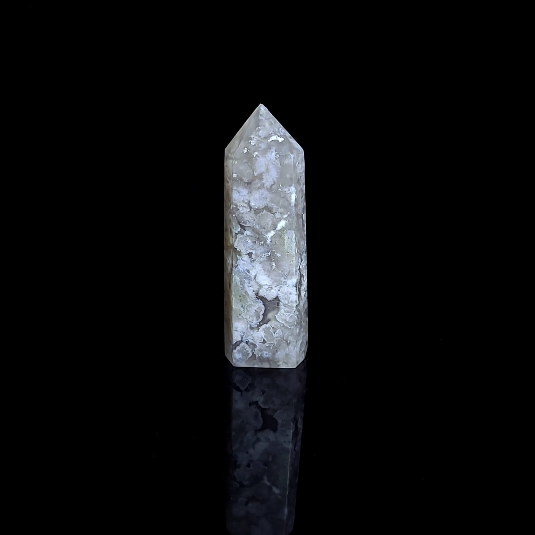【樱花玛瑙柱】 - 741 - 其他 - 水晶 黑色