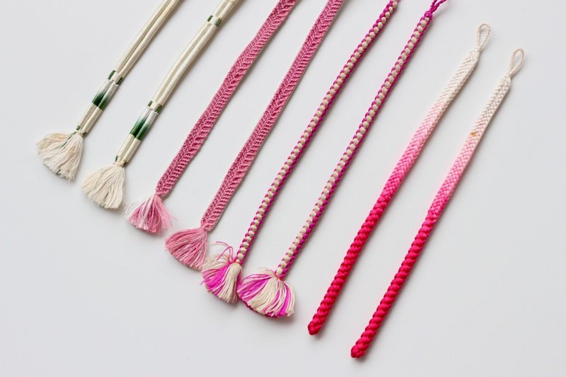 Haori himo, EXCELLENT VINTAGE, himo, kumihimo, Japanese, haori /2964 - 其他 - 丝．绢 多色