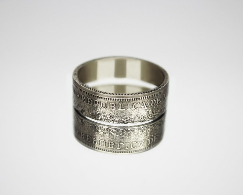 Venezuela Coin Ring 2 Bolivares 1967-1988 coin rings for men coin rings gift - 戒指 - 其他金属 