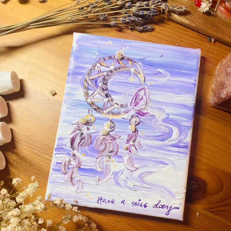 捕梦网压克力水晶画/手绘订制/油画布/宁静祝福 - 摆饰 - 颜料 