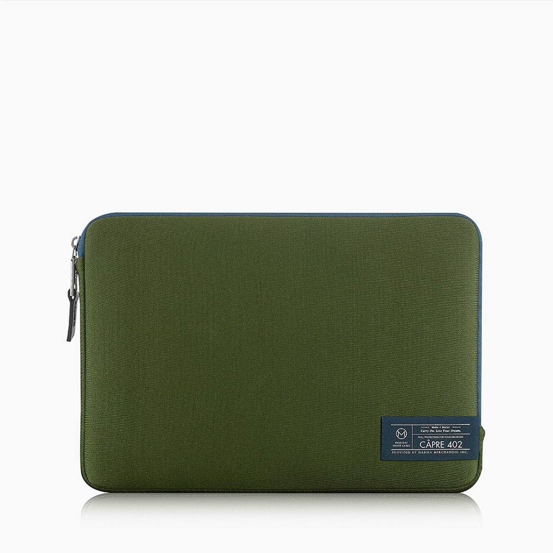 CAPRE Macbook Air/Pro 15.4寸防泼水减震笔电收纳包-松柏绿 - 电脑包 - 防水材质 绿色