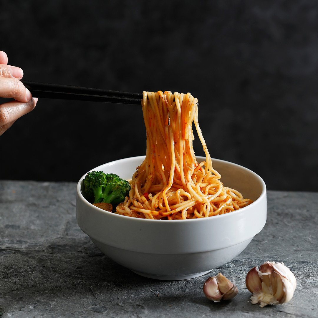 香蒜黄金椒干拌面 2人份 五辛素 - 面/面线/米粉 - 新鲜食材 