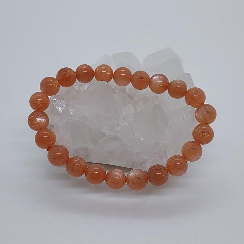 太阳石 8mm - 减轻工作压力 消除恐惧 - 手链/手环 - 半宝石 