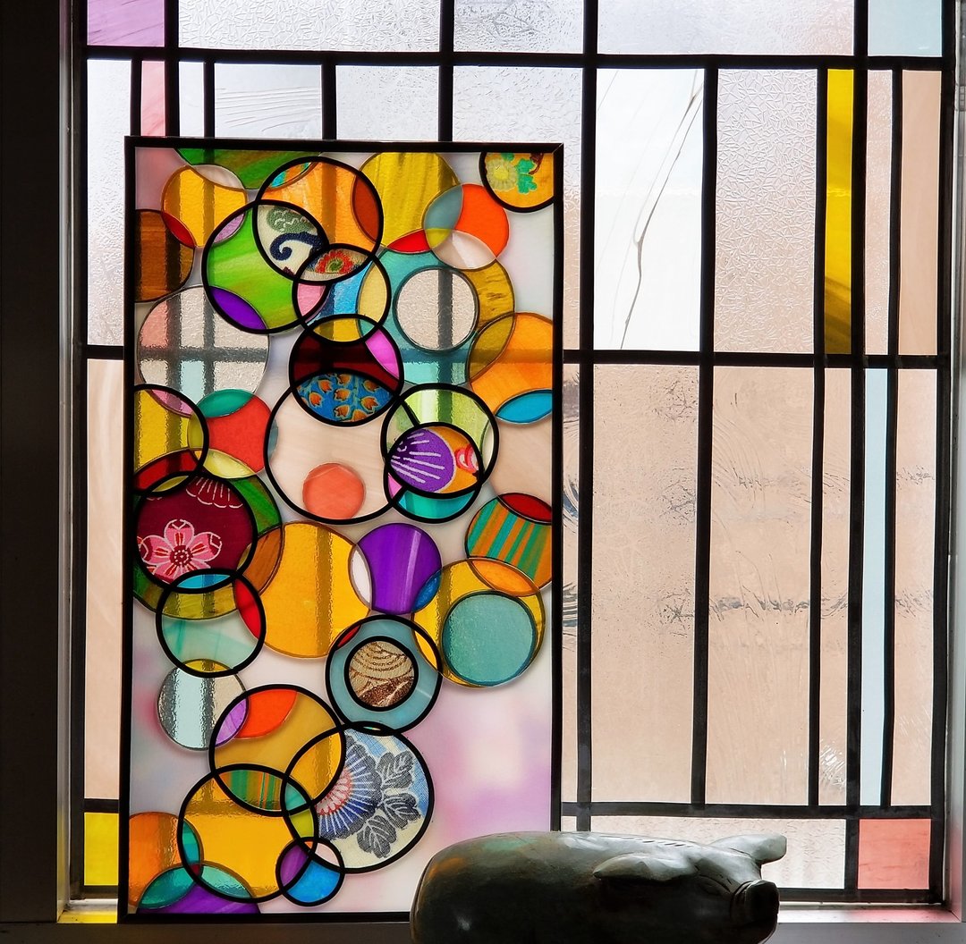 Glass Art Iron Stand 　Ring of Light - 摆饰 - 塑料 多色