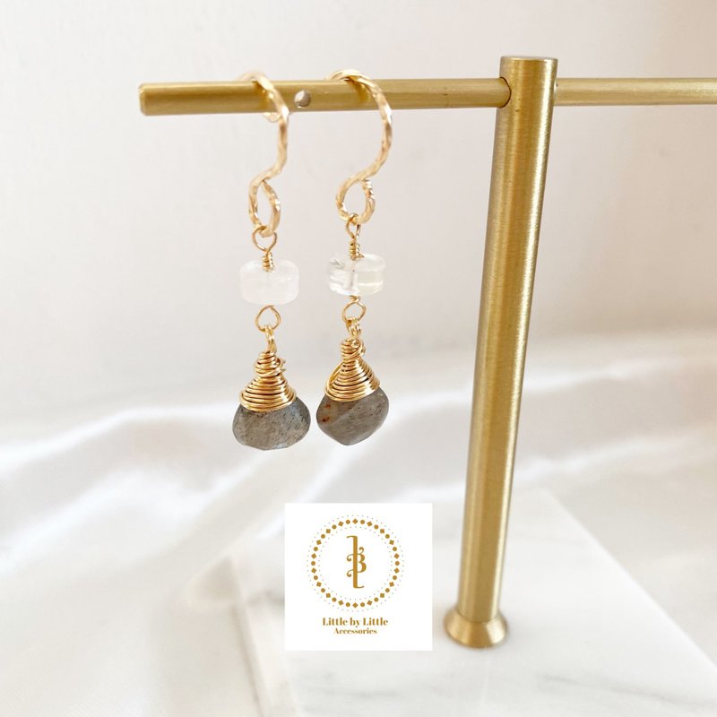 14kgf earrings - 耳环/耳夹 - 其他金属 金色