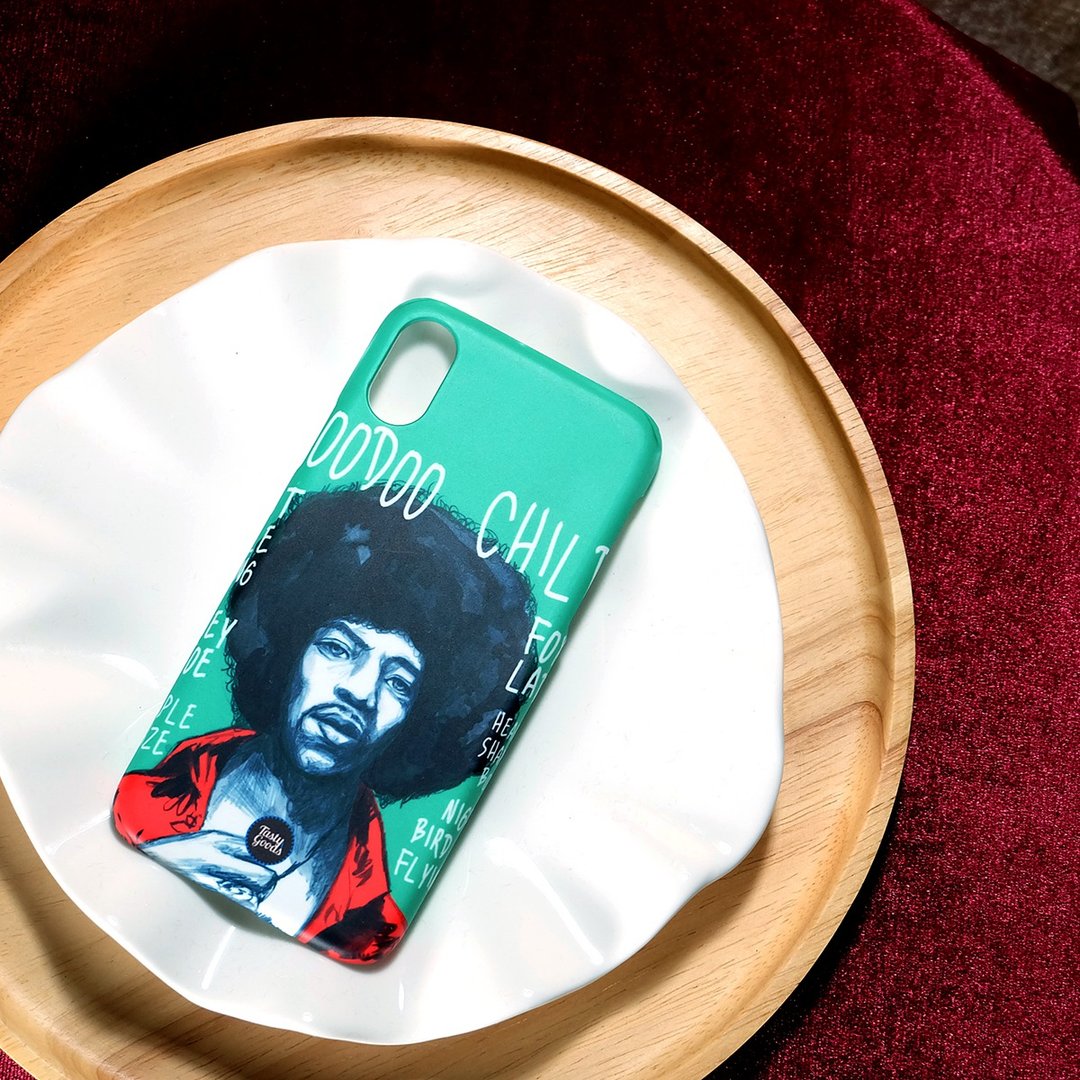 iPhone Case Cover 7 8 plus 10 11 Pro Max X XR i8 + ix S10 Note 10 P30 Pro Jimi H - 手机壳/手机套 - 塑料 绿色