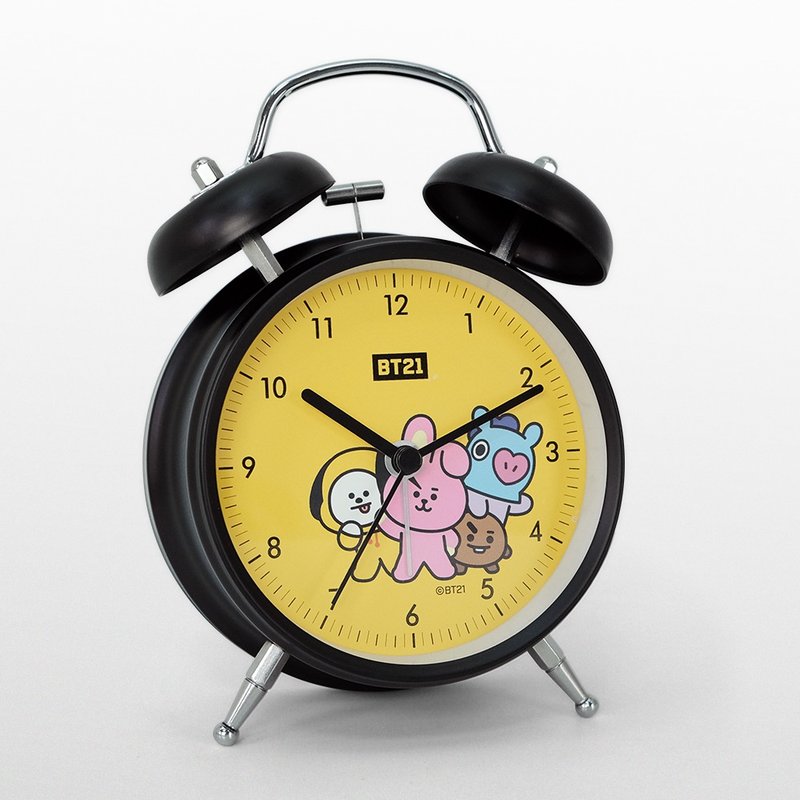 官方授权 BT21想和你靠近一点打铃闹钟 -雾面黑 - 摆饰 - 其他金属 黑色
