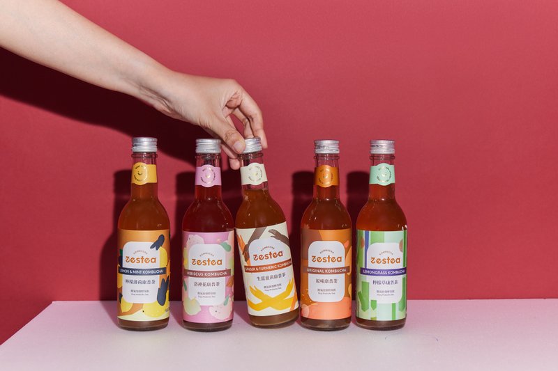 Zestea康普茶经典红茶组 300ML*12瓶(无添加、富含益生菌) - 茶 - 新鲜食材 