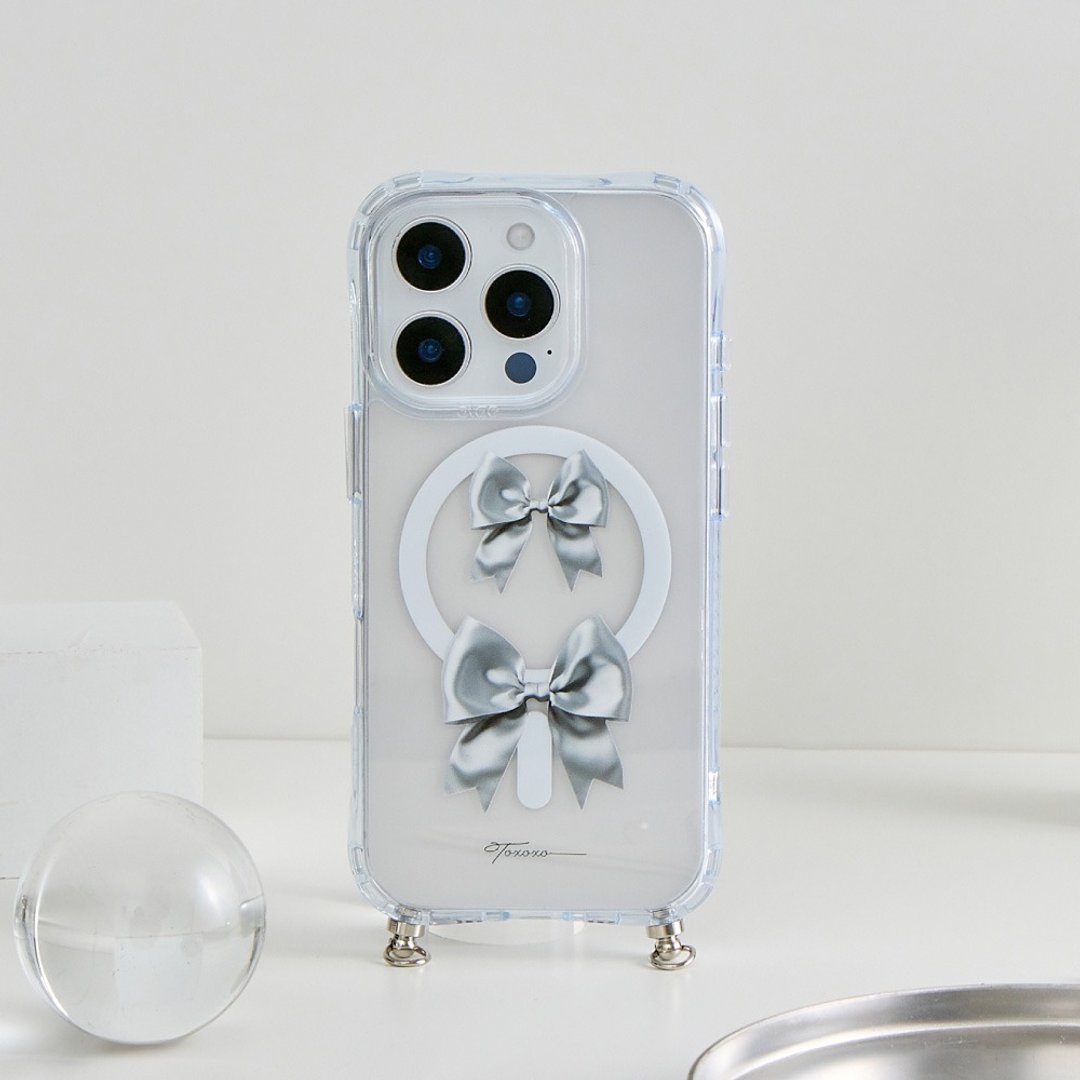柔银之结冰川抗黄防摔MagSafe iPhone绳挂手机壳 - 手机壳/手机套 - 塑料 透明