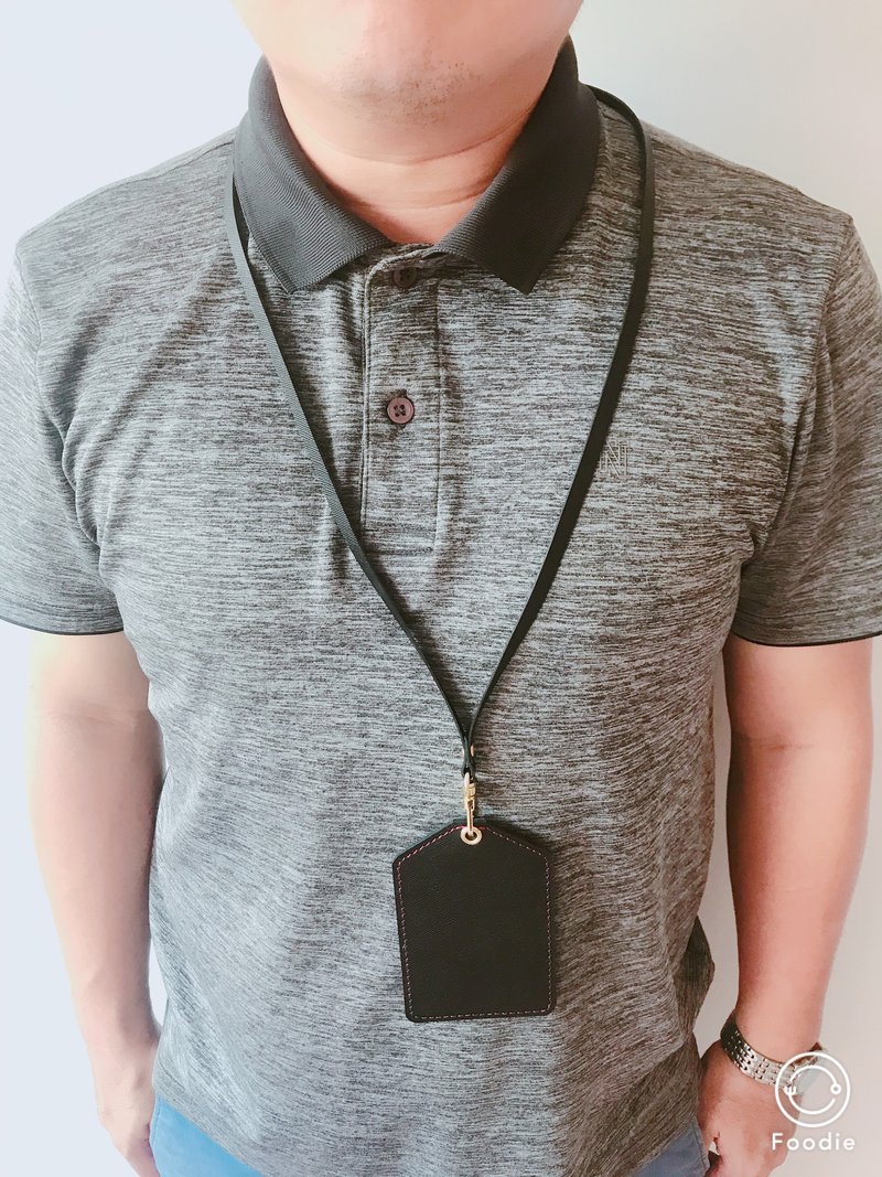 真皮皮绳双层识别证/牛皮/证件套 - 证件套/卡套 - 真皮 绿色