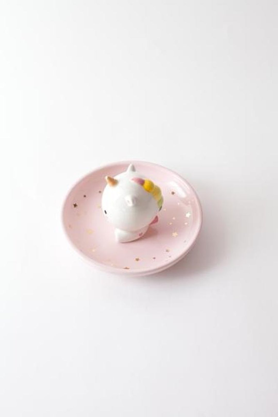 Elodie 独角兽手饰盘/珠宝盘/零钱盘 - 项链 - 陶 粉红色