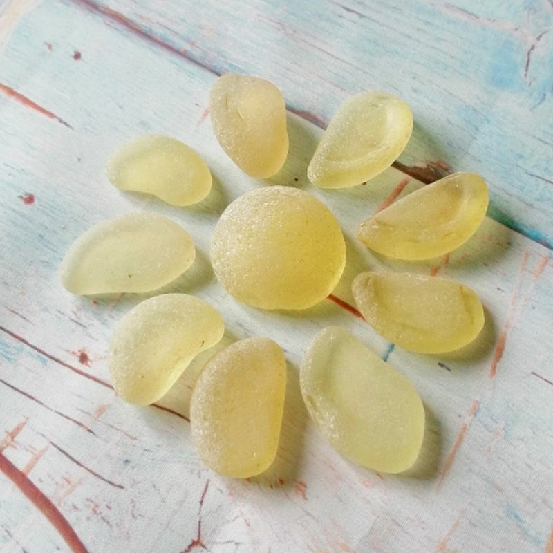 我只卖真正的正品海玻璃 - 陶艺 - 玻璃 黄色