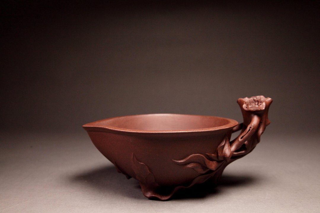【仿生圣桃杯—公道杯】全手工仿生器系列 极老黑星土主人杯 240c - 茶具/茶杯 - 陶 咖啡色