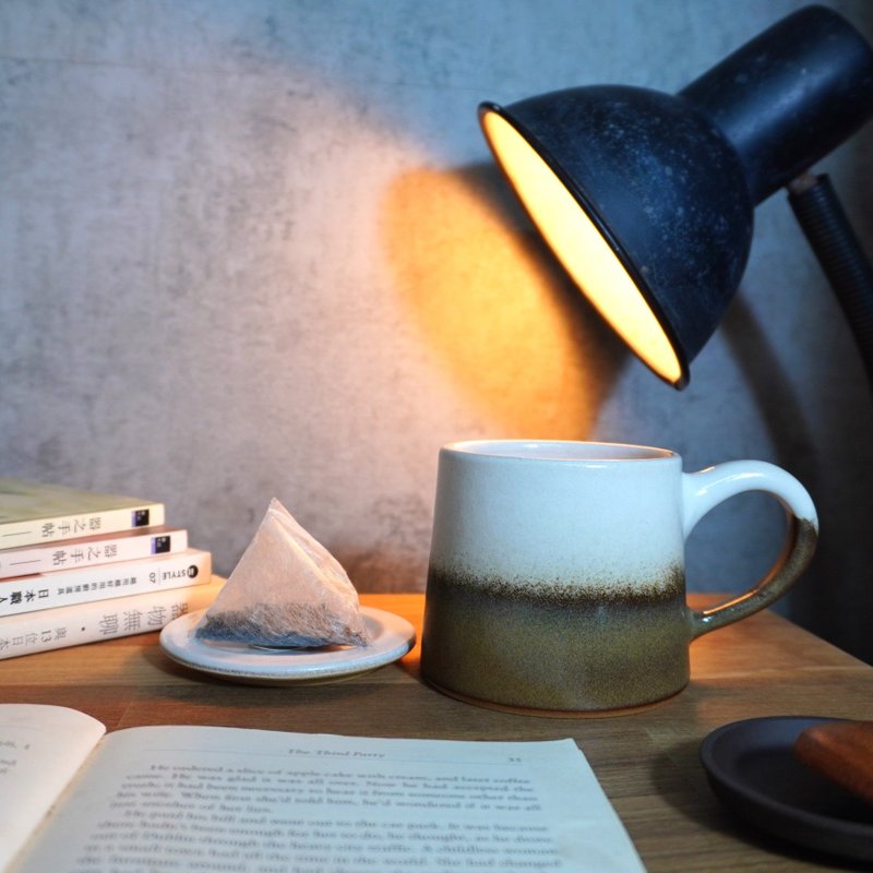 银煤竹山形杯-约330ml,茶杯,马克杯,水杯,咖啡杯,杯盖 - 咖啡杯/马克杯 - 陶 多色