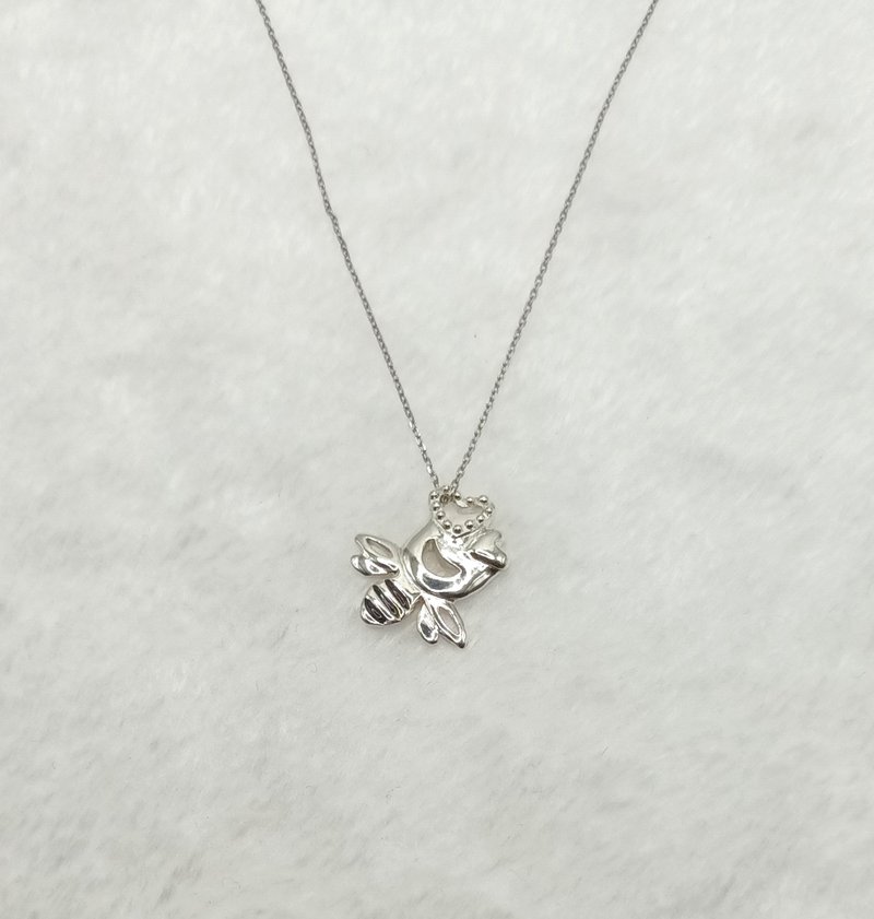 大头蜂项链 / 925纯银项链 / 纯手工制作 - 项链 - 纯银 