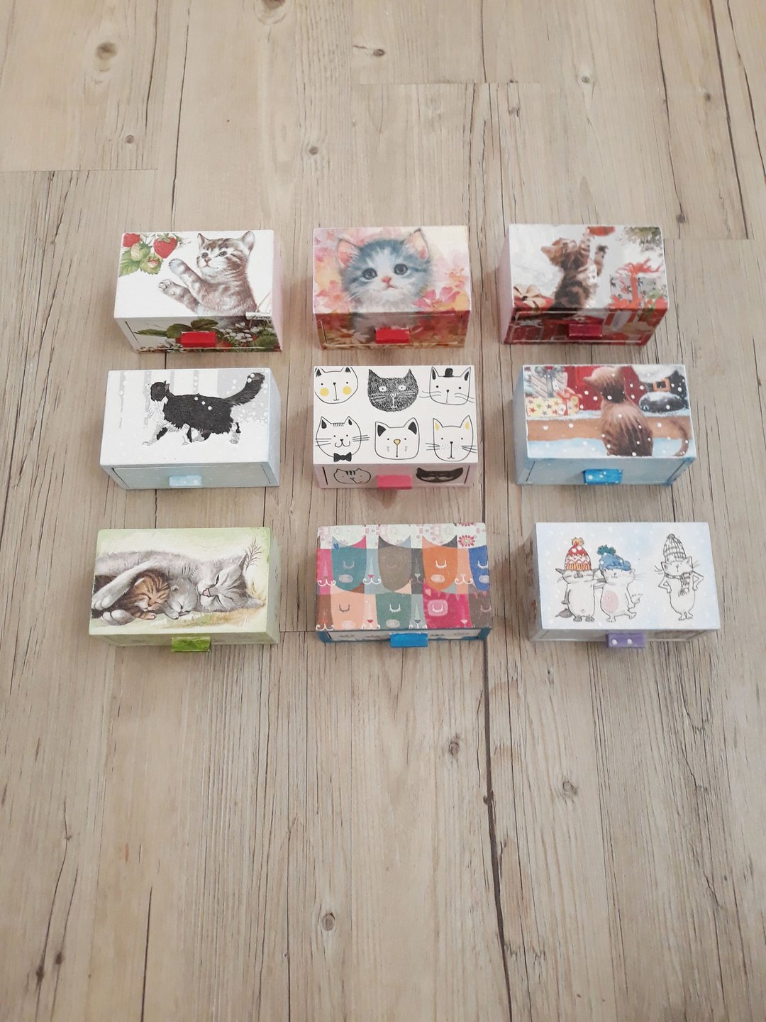 春趣优惠猫胡须盒/小抽屉/收纳盒/买二送一 - 收纳用品 - 木头 多色