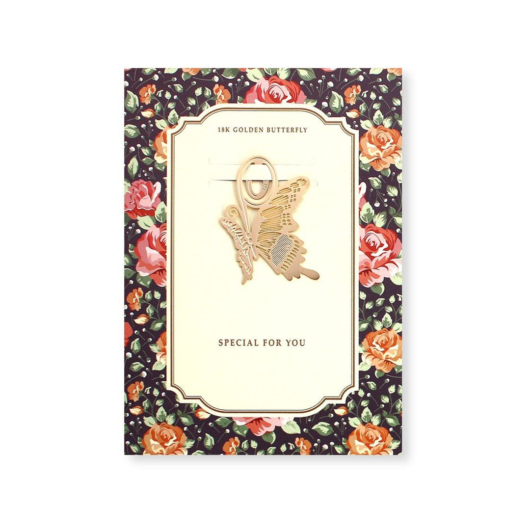 bookfriends-18K金自然系造型书签-蝴蝶,BZC24166 - 书签 - 其他金属 金色