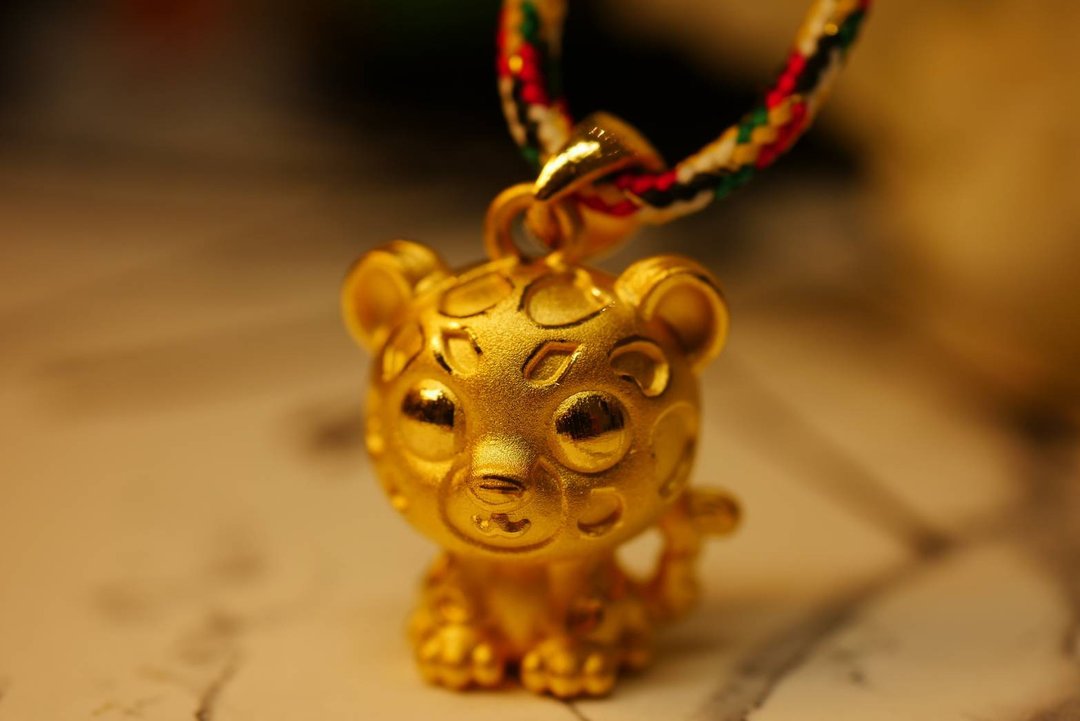 黄金坠子-小虎爷金饰-黄金9999 - 项链 - 24k 金 金色