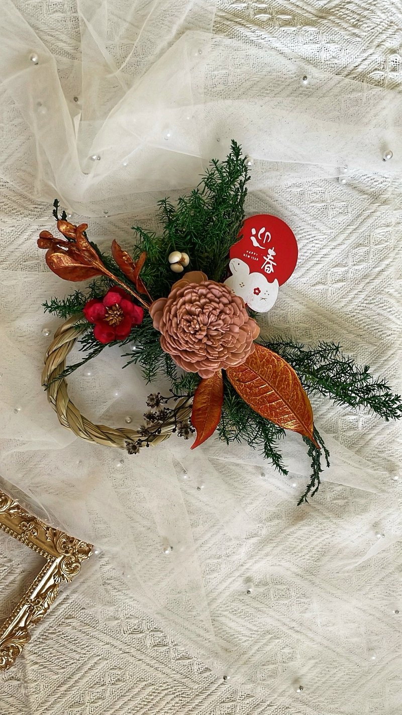 日式注连绳 - 干燥花/捧花 - 植物．花 白色