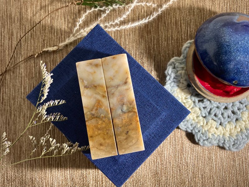 手工刻印定制对章 • 姓名方章 • 江西石印章 参 - 印章/印台 - 石头 咖啡色