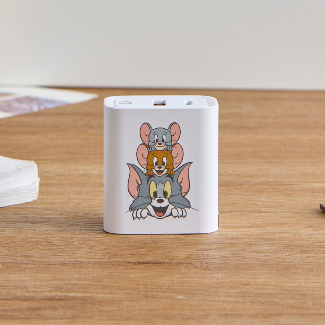 汤姆猫与杰利鼠叠叠乐USB3.0+PD20W双孔充电器 - 数码小物 - 塑料 多色