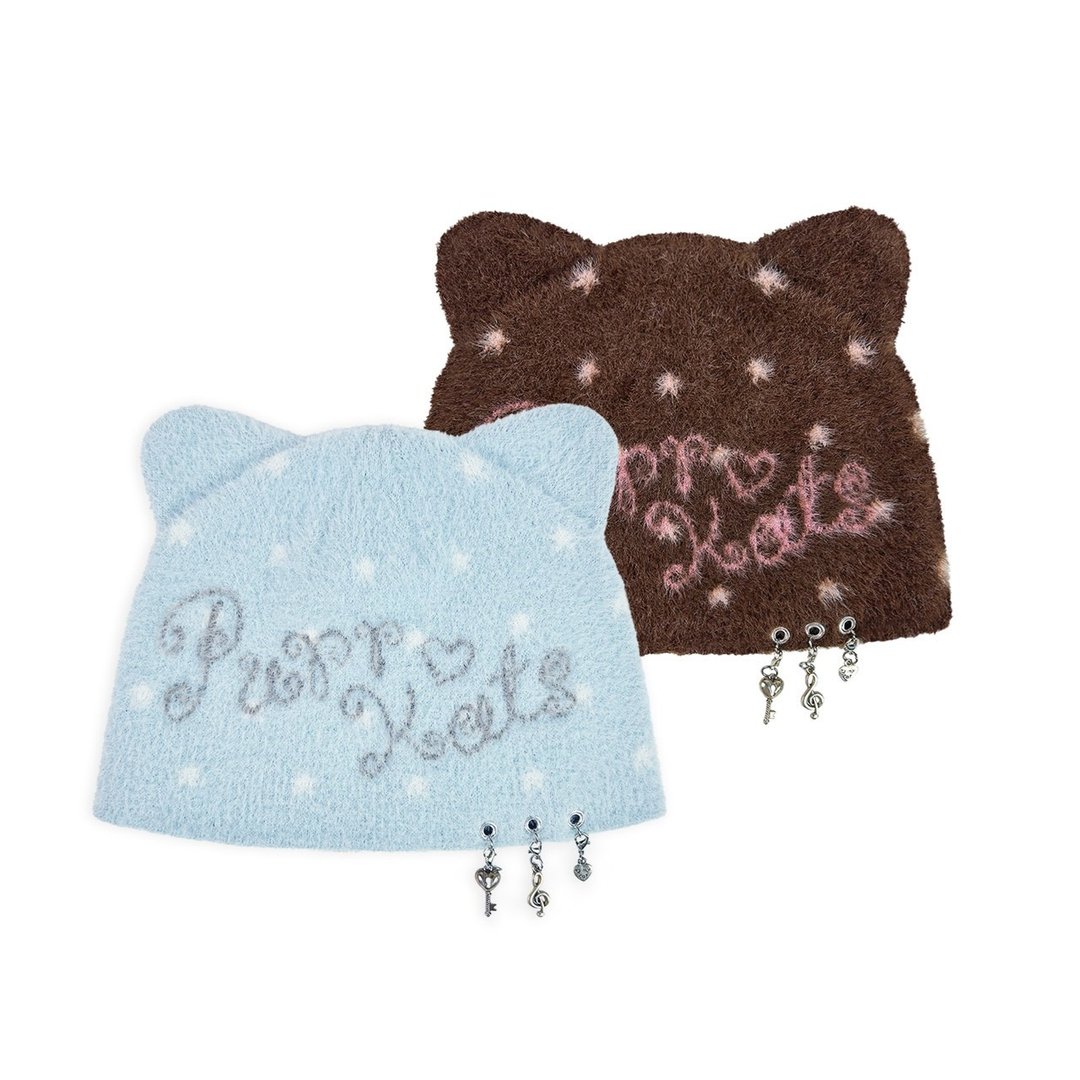 DADDY | Purrkat Beanie 针织帽，织上超可爱的 purrkat 图案。 - 帽子 - 其他材质 