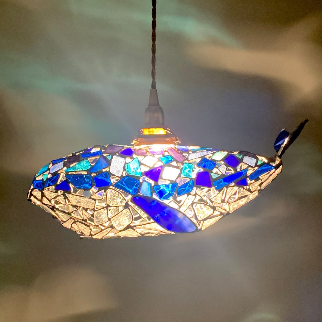 Jewel Night Big Whale Midnight Blue - 灯具/灯饰 - 玻璃 蓝色