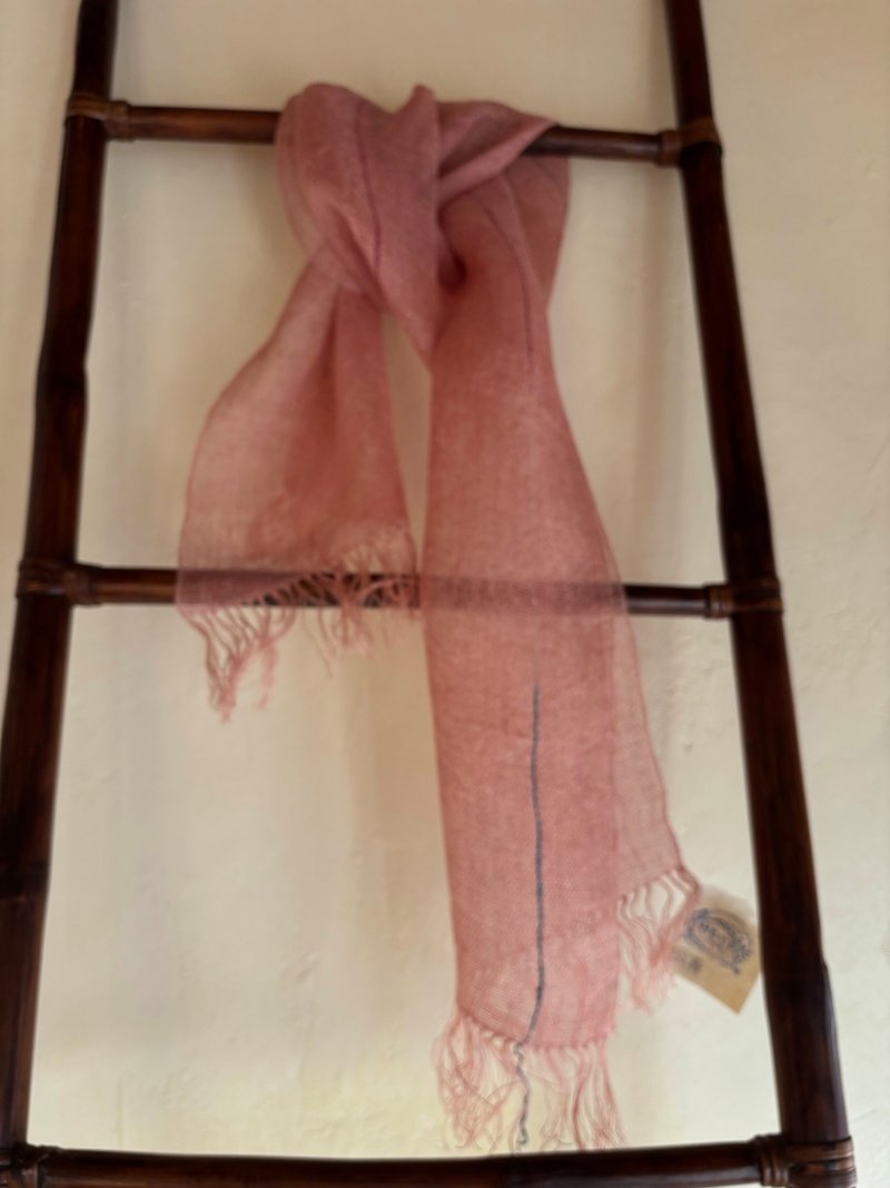 线麻手工编织丝巾 茜 - 丝巾 - 棉．麻 