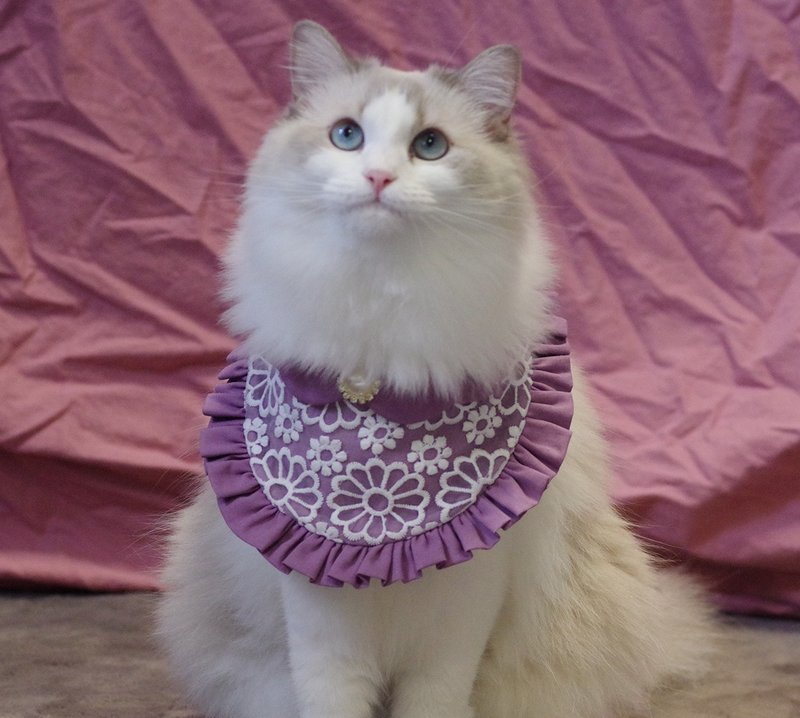 维多利亚系列_英式午茶领巾 (薰衣草紫) - 衣/帽 - 棉．麻 紫色