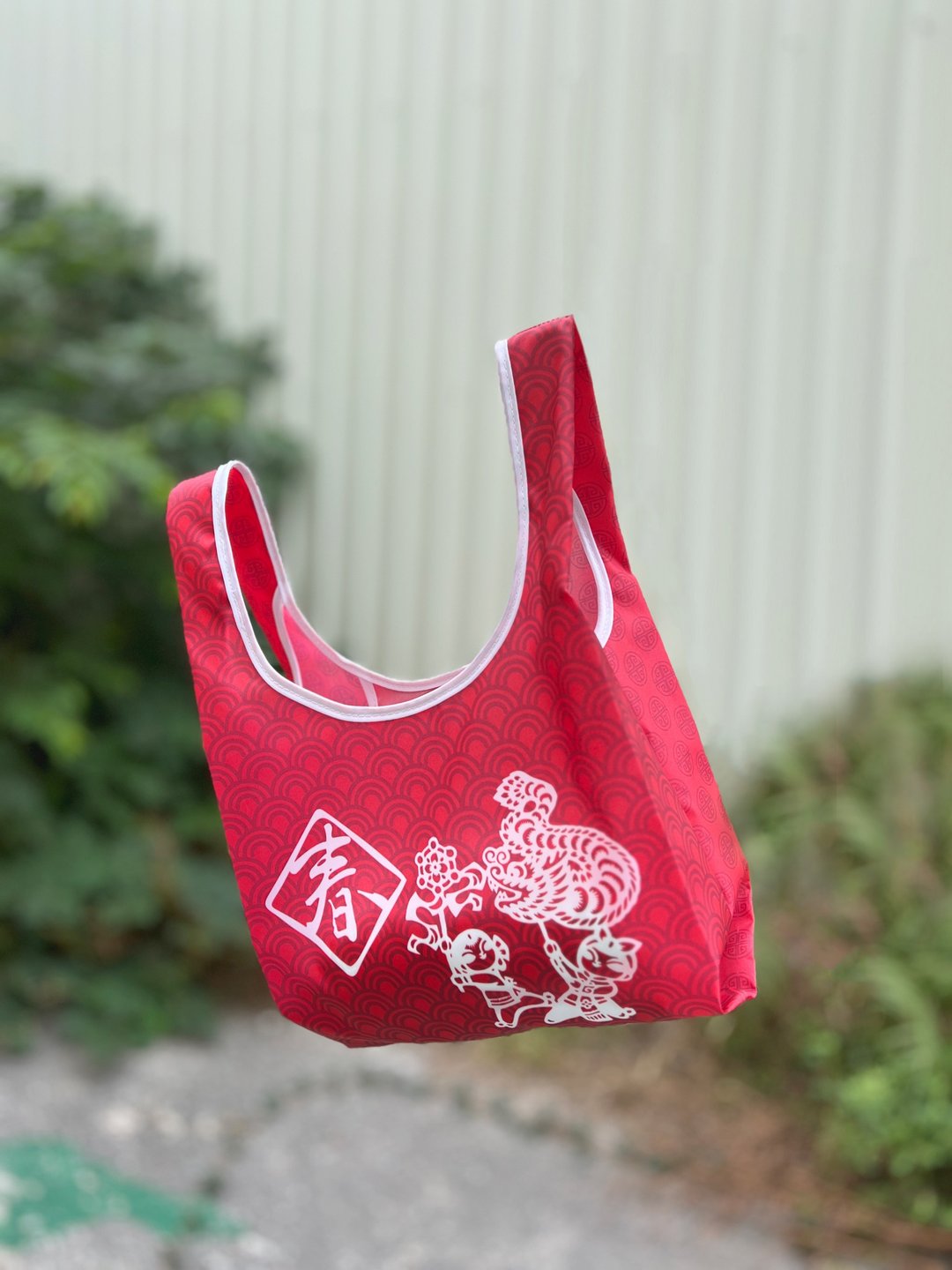 BLR 环保购物袋 TT20 舞龙春 - 手提包/手提袋 - 聚酯纤维 红色