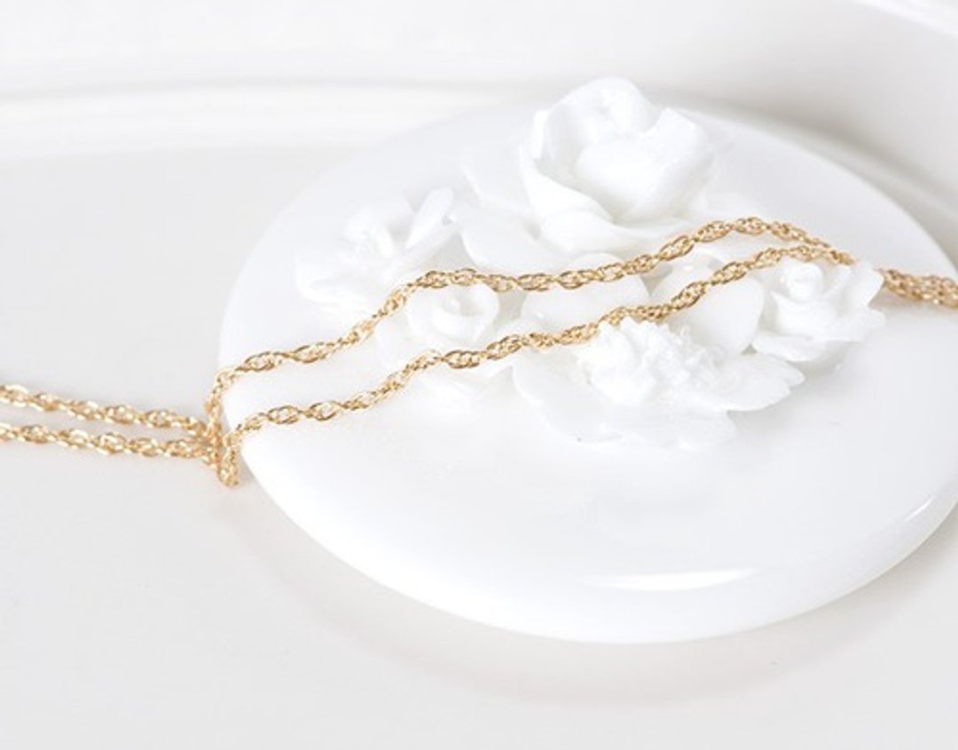 14kg rope chain (60cm) long necklace - 项链 - 其他金属 