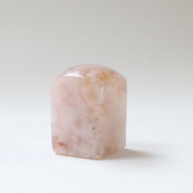 冰花玛瑙印章刻印客制姓名印章个性定制设计 - 印章/印台 - 玉石 白色