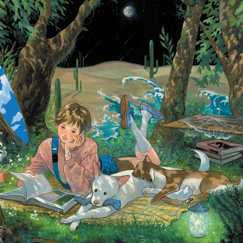 永远不变的天堂|诺玛 |韩国插画艺术海报A4 |水彩 - 海报/装饰画/版画 - 纸 