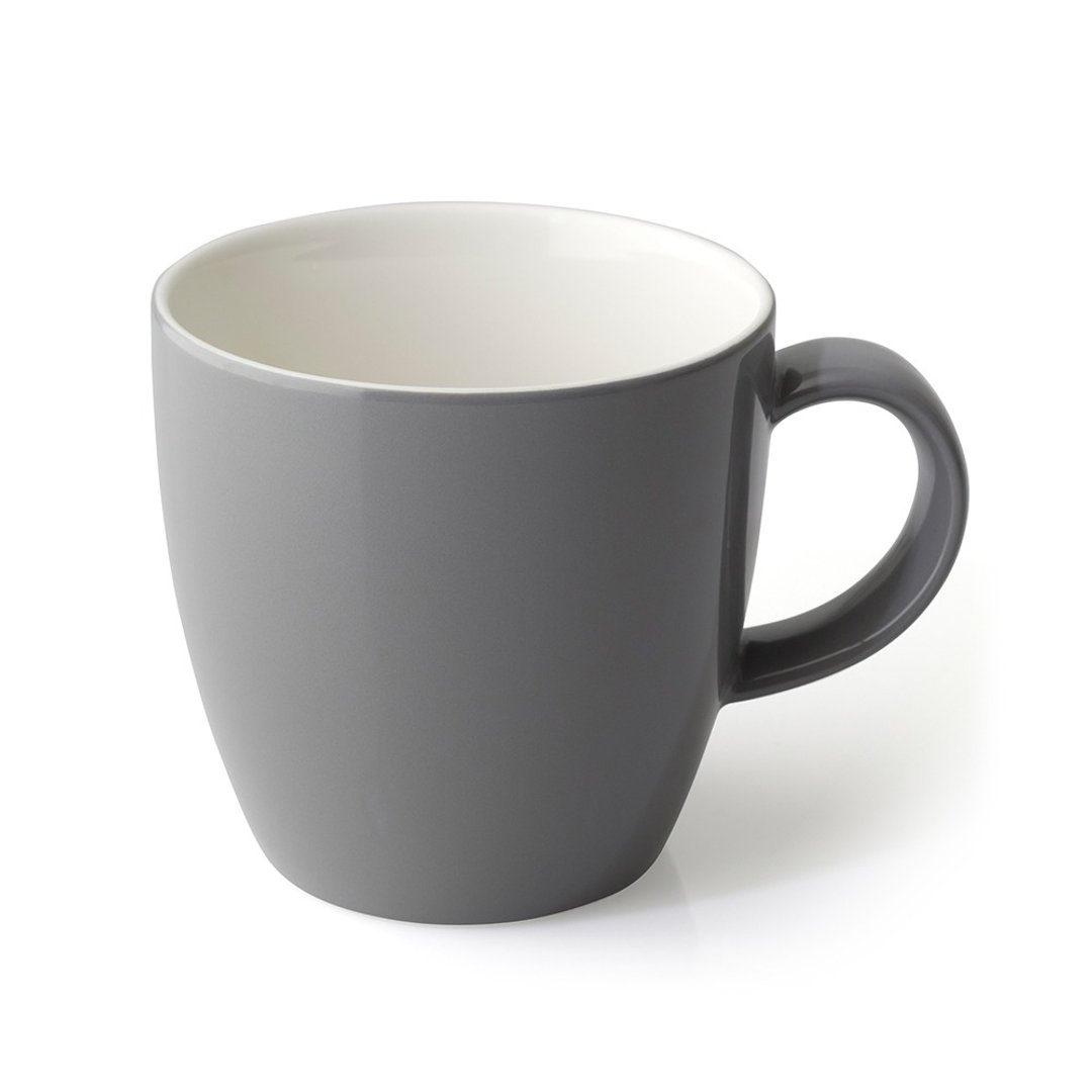 美国FORLIFE经典圆润茶杯/咖啡杯单-灰 - 其他杯子 - 瓷 灰色