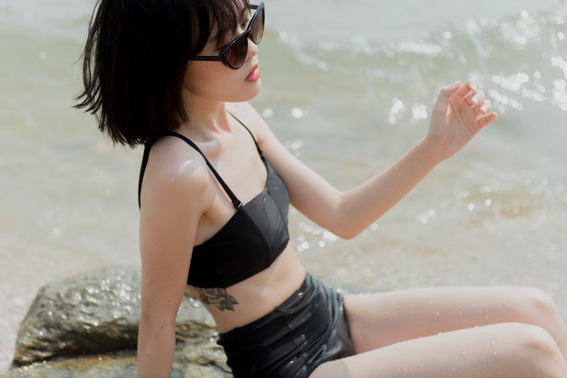 TOKKI - 黑色/泳装 - 女装泳衣/比基尼 - 其他材质 黑色