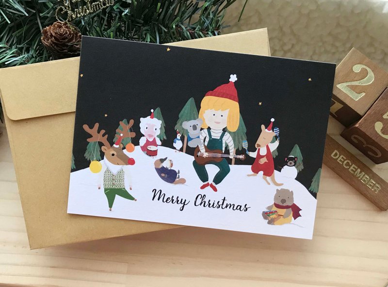 下雪~Let it snow | 明信片 |圣诞卡 | Merry Christmas - 卡片/明信片 - 纸 多色