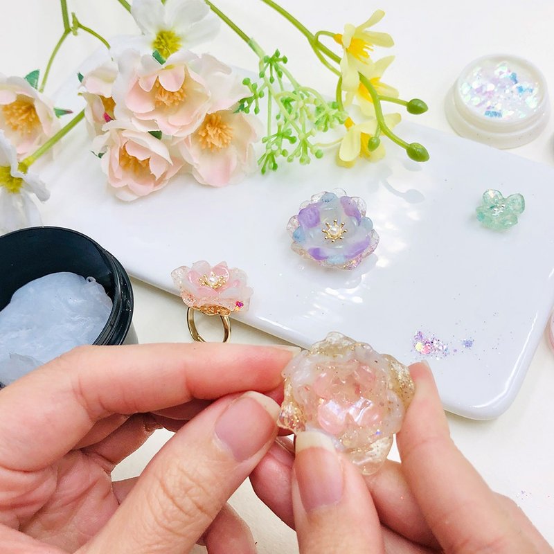 【DIY手作课程】饰品设计体验|G1.花漾水晶戒指|文化币 - 金工/饰品 - 其他金属 