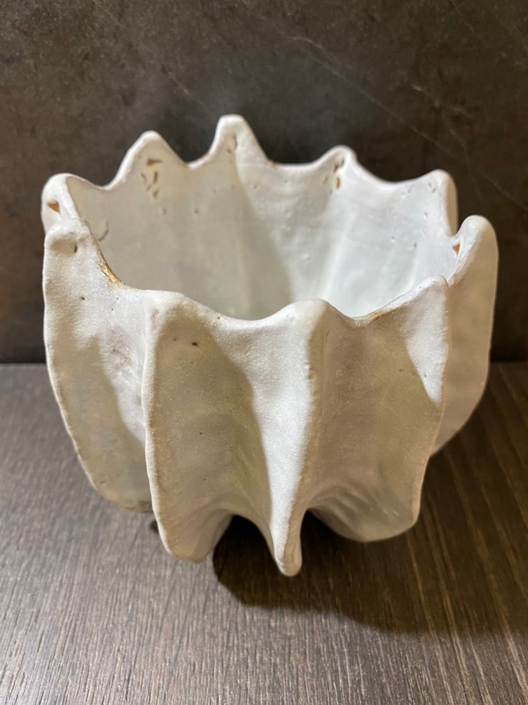 和菓系列 釉色平光乳白陶碗(大) - 花瓶/陶器 - 陶 多色