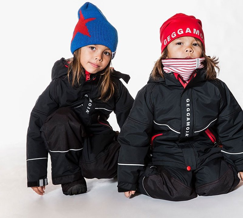 【北欧童装】瑞典有机棉儿童帽子6岁以上 红/字母 - 婴儿帽/发带 - 棉．麻 红色