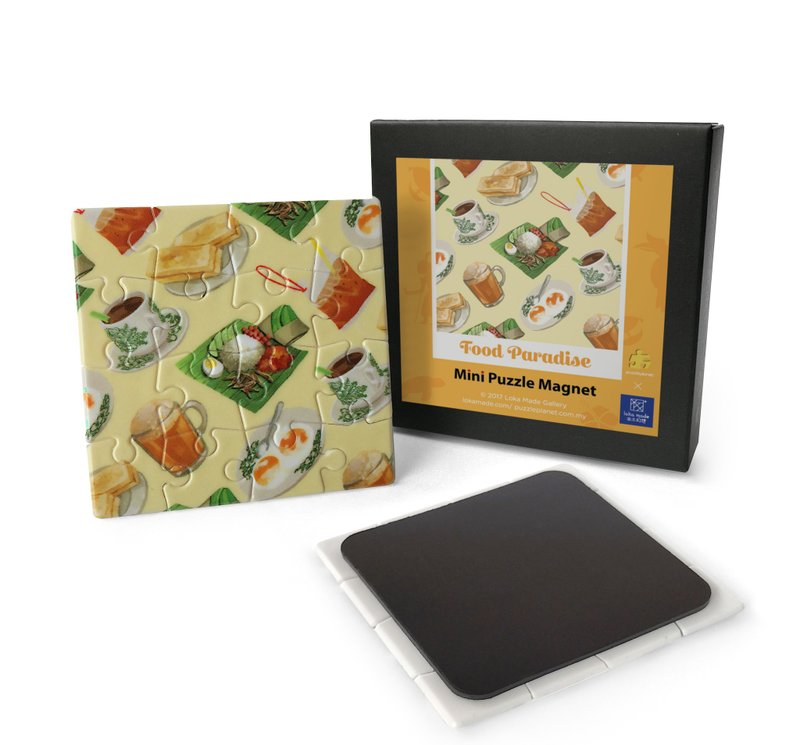 美食天堂迷你磁鐡拼图 - 摆饰 - 塑料 
