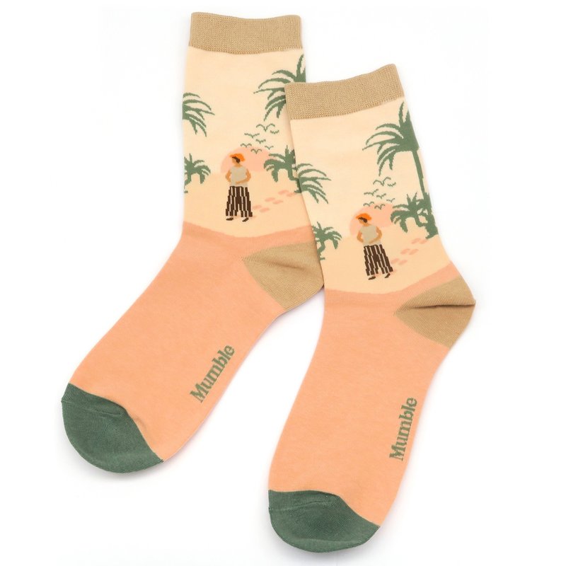 Mumble 袜子 (Palm Springs) - 袜子 - 棉．麻 粉红色