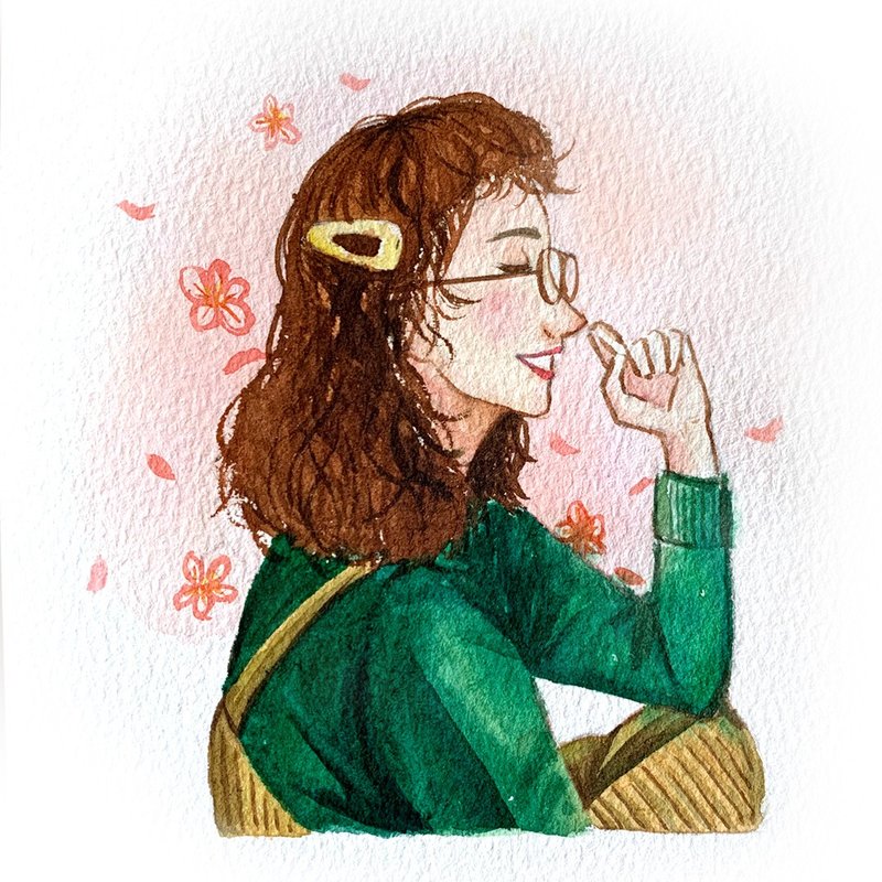 【菊岛一隅】定制似颜绘|人像画 宠物 情侣 全家福 画像 - 订制画像 - 纸 咖啡色