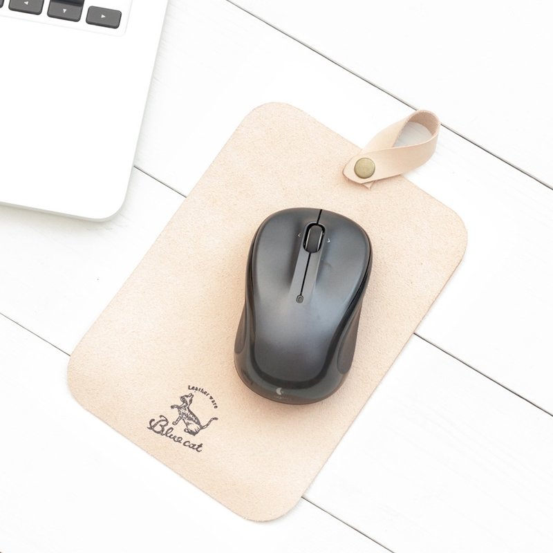 Minimal 鼠标垫∣原色植鞣牛皮革榔皮∣多色 - 鼠标垫 - 真皮 咖啡色