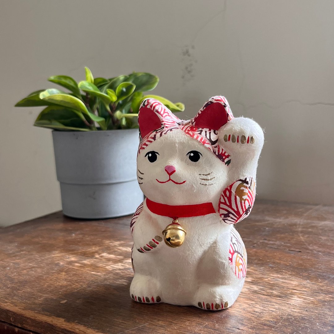 日本纸陶刺青铃铛招财猫 - 摆饰 - 其他材质 多色