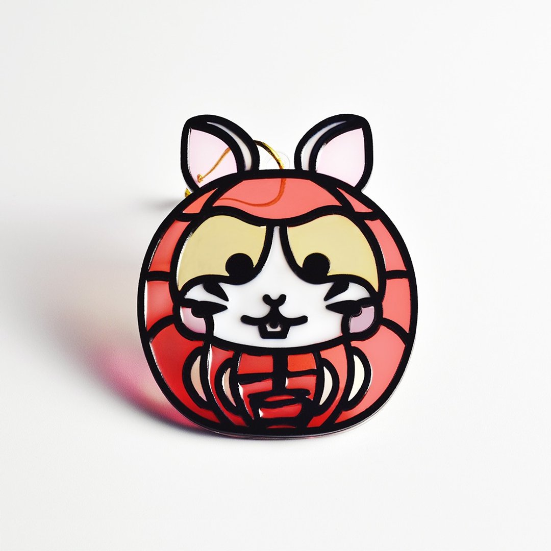 【Moko Bastet】动物达摩 (仓鼠) 挂饰 / 匙扣 - 订制抱枕/饰品 - 树脂 多色