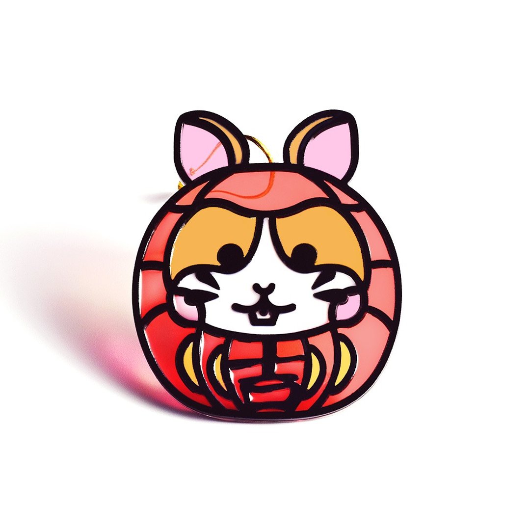 【Moko Bastet】动物达摩 (仓鼠) 挂饰 / 匙扣 - 订制抱枕/饰品 - 树脂 多色