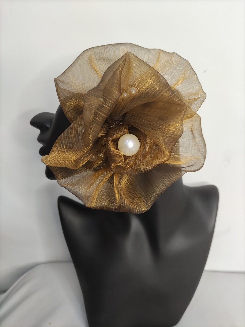 小众订制服装配件 多功能胸花 头饰 颈饰 肩花 造型 So Easy - 胸花/手腕花 - 聚酯纤维 