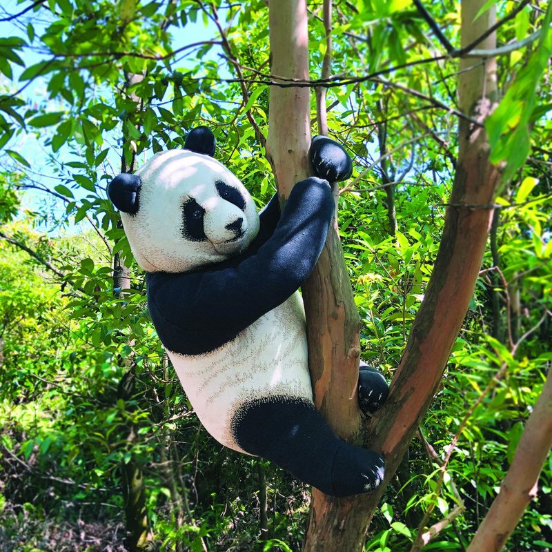 顽皮的小熊猫豆袋 - 椅子/沙发 - 聚酯纤维 黑色