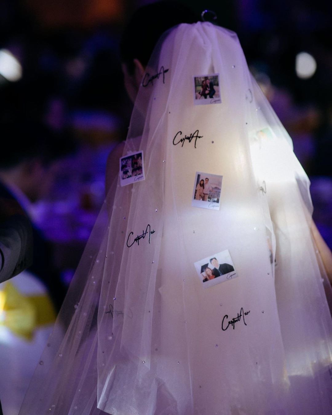 Polaroid Wedding Veil - 发饰 - 聚酯纤维 白色